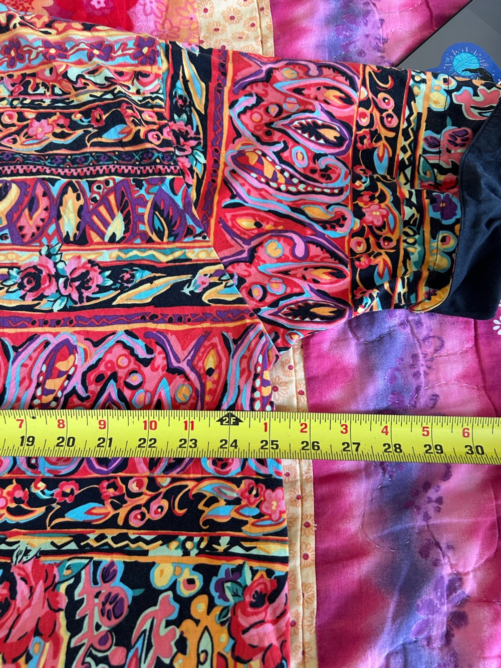 Vintage Westbound Pink and Orange Floral Paisley Top. Size 1X. Super 80s! - Picture 6 of 8